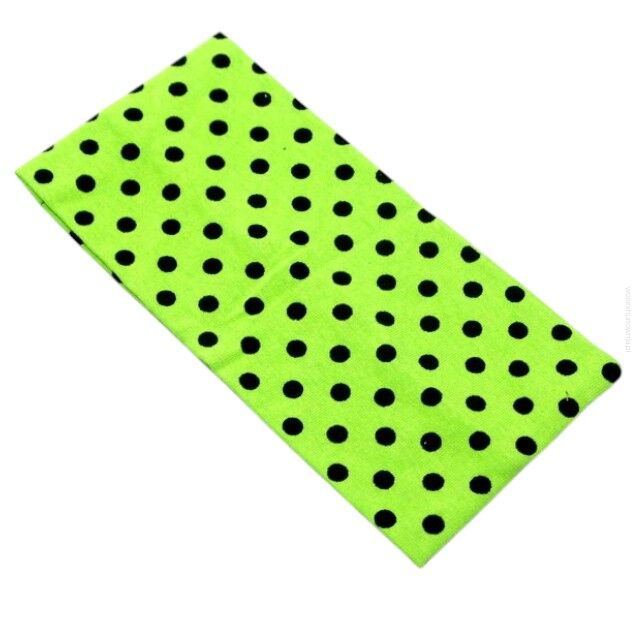 OPASKA ELASTYCZNA SZEROKA SELEDYNOWA W KROPKI 10 cm                                                                     (01746434 SA)