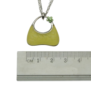 NASZYJNK DAMSKI / ŁAŃCUSZEK Z ZIELONĄ ZAWIESZKĄ                                                              0611-594 A/S - 2