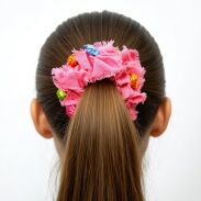 GUMKI DO WŁOSÓW PLECIONE Z PIÓRKAMI 3 SZTUKI (0290-18 SAH) - 2