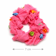 GUMKI DO WŁOSÓW PLECIONE Z PIÓRKAMI 3 SZTUKI (0290-18 SAH) - 3