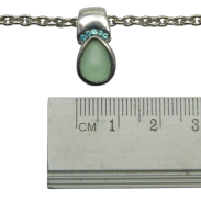 NASZYJNIK / WISIOREK NA ŁAŃCUSZKU Z ZAWIESZKĄ Z CYRKONIAMI                                           0611-1319-4 A/S - 3