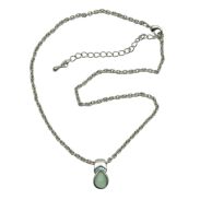 NASZYJNIK / WISIOREK NA ŁAŃCUSZKU Z ZAWIESZKĄ Z CYRKONIAMI                                           0611-1319-4 A/S - 2