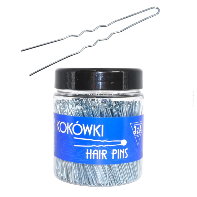 KOKÓWKA FRYZJERSKA SREBRNA KARBOWANA 7.5 CM 500G                                     (B375/G)