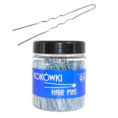 KOKÓWKA FRYZJERSKA SREBRNA KARBOWANA 7.5 CM 500G                                     (B375/G)