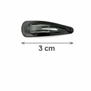 PYKI / SPINKI DO WŁOSÓW DZIECIĘCE MAŁE CZARNE 40 SZTUK (0093-1 SA) - 3