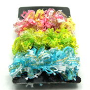 GUMKI DO WŁOSÓW FROTKI OZDOBNE DUŻE MIX KOLOR (12 SZTUK) 0245-04 - 2