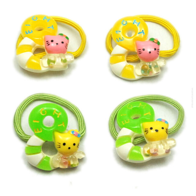 GUMKI DO WŁOSÓW DZIECIĘCE KOTEK 4 SZTUKI (0644 SA)