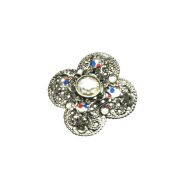 BROSZKA OZDOBNA Z CYRKONIAMI                                             (0638-3) - 2