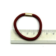 GUMKI DO WŁOSÓW ŚREDNIE CZERWONE Z BLASZKĄ (100 SZTUK) R4/MIX/3 - 3