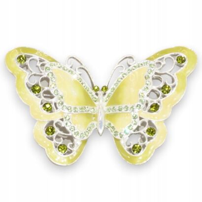 BROSZKA OZDOBNA METALOWA W KSZTAŁCIE MOTYLA                                      (8198 SA)