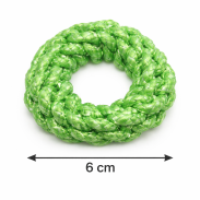 GUMKI DO WŁOSÓW OPONKI DUŻE ZIELONE PLECIONE 12 SZTUK (0294-07 H) - 3