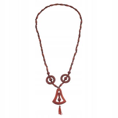 WISIOREK DREWNIANY BRĄZOWY Z ZAWIESZKĄ/DZWONEK  605-1000