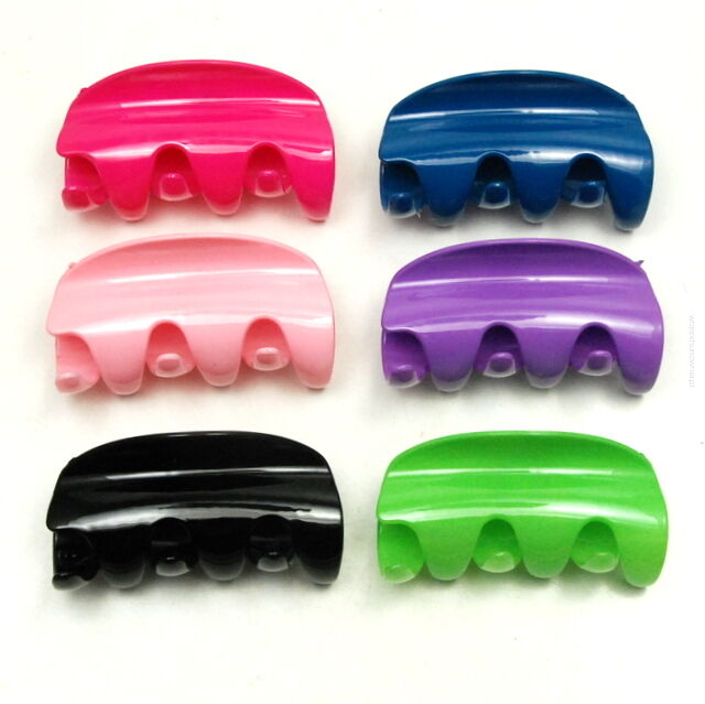 SZCZĘKI DO WŁOSÓW DUZE KOLOROWE 6 SZTUK                                                   (0176-14 SA)