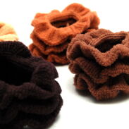 GUMKI DO WŁOSÓW FROTKI DUŻE MIX BEŻ BRĄZ 8 SZTUK                      (0294-41 SA) - 2