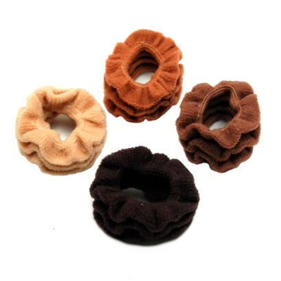 GUMKI DO WŁOSÓW FROTKI DUŻE MIX BEŻ BRĄZ 8 SZTUK                      (0294-41 SA)