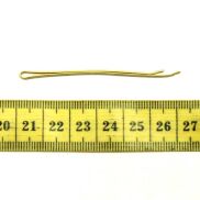 WSUWKA ZŁOTA PROSTA 6 CM BEZ KULKI 100 SZTUK                                (026/100) - 2