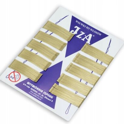 WSUWKA ZŁOTA PROSTA 6 CM BEZ KULKI 100 SZTUK                                (026/100)