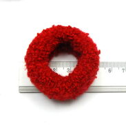 GUMKI DO WŁOSÓW FROTKI DUŻE CZERWONE 12 SZTUK                                                  (GUFR-6 SAH) - 3