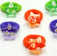 GUMKI DO WŁOSÓW DZIECIĘCE GWIAZDKI 6 SZTUK                                        (0317-121) - 2