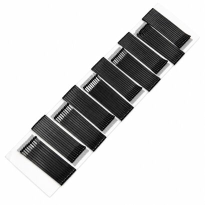 WSUWKI DO WŁOSÓW PROSTE CZARNE 6 CM 2 KULKI 100 SZTUK (WS-P/100)