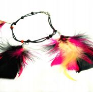 BRANSOLETKA OZDOBNA Z PIÓRKAMI    0608-20 - 2