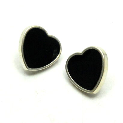 KOLCZYKI SERCA CZARNE                                                                           (0665-128 SA)