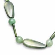 KORALE ZIELONE ETHNIC NATURE CHIC PLASTIKOWE 0612-55 - 5