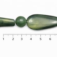 KORALE ZIELONE ETHNIC NATURE CHIC PLASTIKOWE 0612-55 - 6