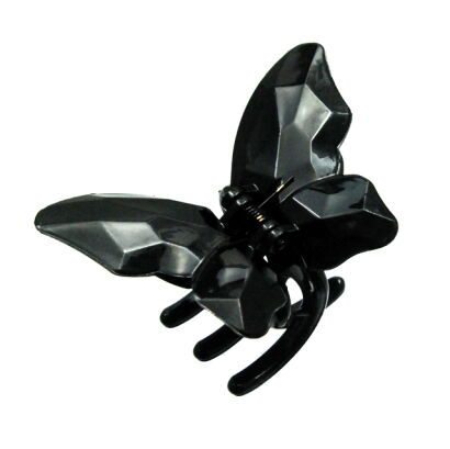SZCZĘKI DO WŁOSÓW CZARNE MOTYLE (6 SZTUK)                                                 0365-525