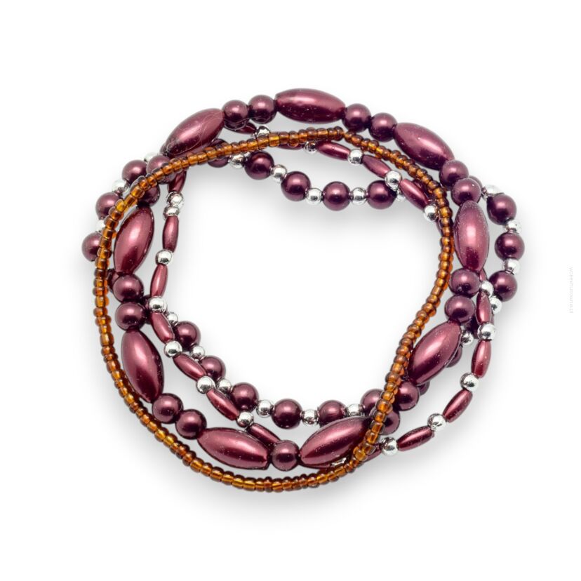 BRANSOLETKI Z KORALIKAMI NA GUMCE – WIELOKOLOROWE                              (BRGU-9)