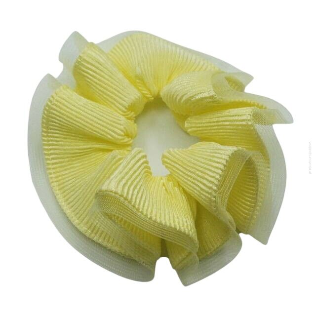 GUMKI DO WŁOSÓW DUŻE OZDOBNE ŻÓŁTE (3 SZTUKI) 0028-532