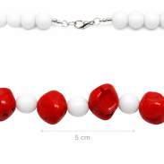 KORALE BIAŁO-CZERWONE 0611-72 - 3