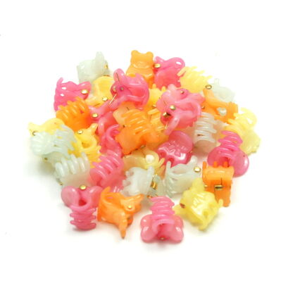 SZCZĘKI DO WŁOSÓW /KRABIKI KOLOROWE 60 SZTUK                                          (9830 SAM2 )