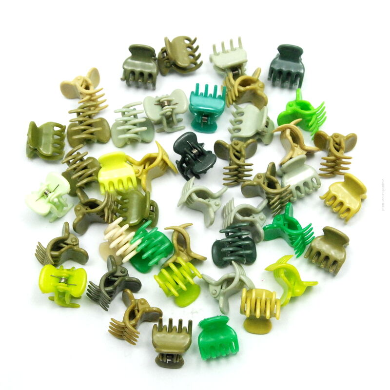 SZCZĘKI / KRABIKI MAŁE MIX ZIELONY 50 SZTUK                                                       (0146-12 SAH)