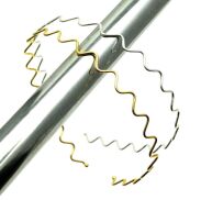 OPASKI DO WŁOSÓW METALOWE ZYGZAKI 6 SZTUK                                                             (0176-506 SA) - 2