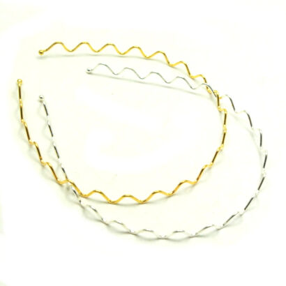 OPASKI DO WŁOSÓW METALOWE ZYGZAKI 6 SZTUK                                                             (0176-506 SA)