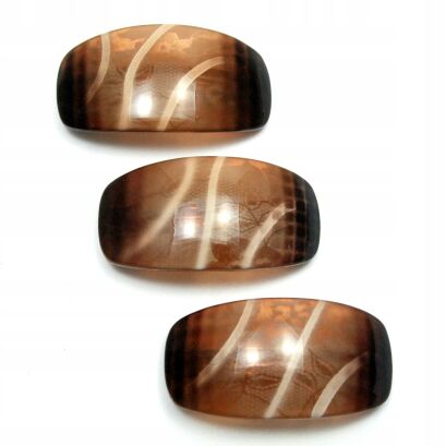 KLAMRY / AUTOMATY DO WŁOSÓW DUŻE-BRĄZOWE 3 SZTUKI                           (KLD-160 SAH)