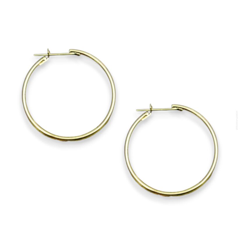 KOLCZYKI KOŁA W KOLORZE ZŁOTYM                                                               (0674-3)