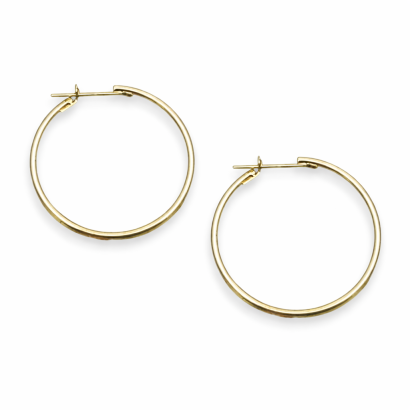 KOLCZYKI KLASYCZNE KOŁA W KOLORZE ZŁOTYM (0674-3)