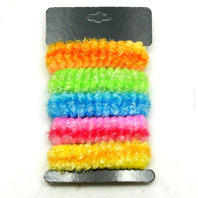 GUMKI DO WŁOSÓW FROTKI DUŻE ZE SREBRNĄ NITKĄ (5 SZTUK) 0245-62