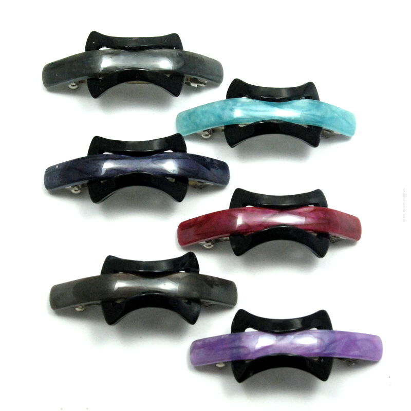 KLAMRY / AUTOMATY DO WŁOSÓW KOLOROWE 6 SZTUK                                                                      (6029-5 SAM)