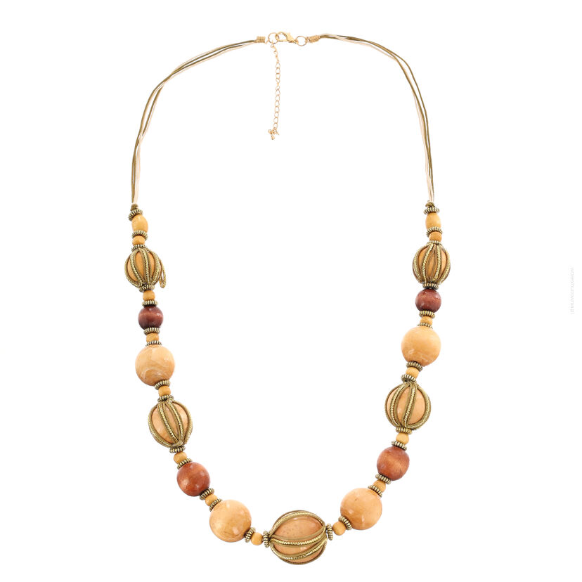 KORALE DREWNIANE / NASZYJNIK ROZPINANY                                                             (0611-1041 SAHG)