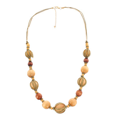 KORALE DREWNIANE / NASZYJNIK ROZPINANY                                                             (0611-1041 SAHG)