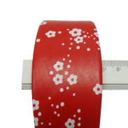 OPASKI SZEROKIE CZARNE, CZERWONE W KWIATKI 4 SZTUKI  (7431-3 SAM) - 3