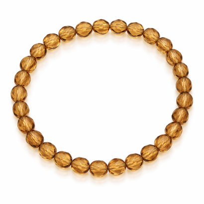 BRANSOLETKA "SZKIEŁKA" JABLONEX JASNY BRĄZ MODERN 0608-14