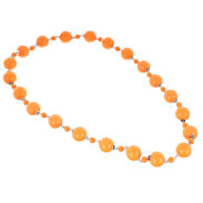 KORALE / NASZYJNIK POMARAŃCZOWE                                                       (0611-1007 SAHG) - 2