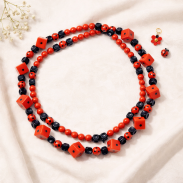 KORALE CZERWONO-CZARNE KOSTKI 0611-116 - 3