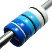 BRANSOLETKI PLASTIKOWE KOLOROWE SZEROKIE 3 SZTUKI                                                                   (5133-1 SAM) - 3