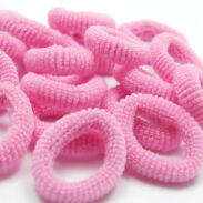 GUMKI DO WŁOSÓW FROTKI RÓŻOWE 50 SZTUK (1612 SA) - 2