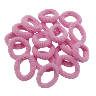 GUMKI DO WŁOSÓW FROTKI RÓŻOWE 50 SZTUK (1612 SA)